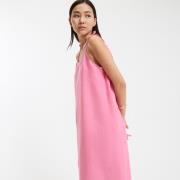 Robe longue évasée en lin, fabriquée en France
