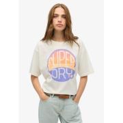 T-shirt oversize avec graphic arc-en-ciel