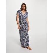 Robe longue évasée, imprimé multicolore femme