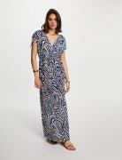 Robe longue évasée, imprimé multicolore femme