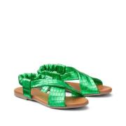 Sandales plates en cuir Emilie