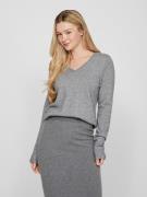 Pull col v en fine maille