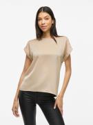 T-shirt satiné, col rond