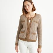 Cardigan col rond en grosse maille