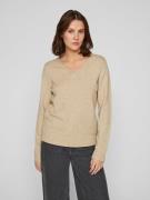 Pull col v en fine maille