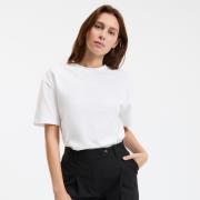 T-shirt loose, col rond, manches courtes