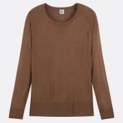 Pull col rond en maille fine, manches longues