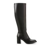 Bottes en cuir à talons