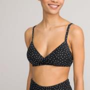 Haut de maillot de bain triangle imprimé pois