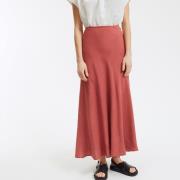 Jupe évasée longue, viscose lin, Signature MARION