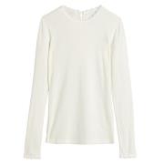 T-shirt col rond, détails dentelle