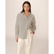 Chemise rayée oversize broderie poignet, PARSONS