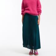 Jupe plissée longue taille élastiquée