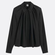 Chemise ample en coton, manches longues