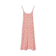 Robe imprimée à fines bretelles