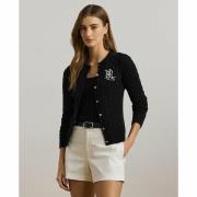Cardigan torsadé boutonné à col rond RALHAN