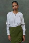 Blouse en coton brodé, IRISANE