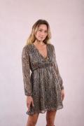 Robe courte, imprimé animalier