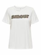 T-shirt mot amour imprimé léopard