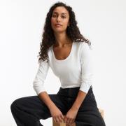 T-shirt col rond, manches longues