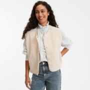 Gilet en sherpa, sans manches