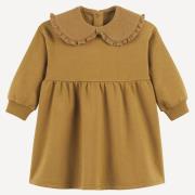 Robe molleton avec col claudine gaze de coton