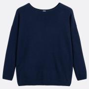 Pull en fine maille cachemire, col bateau