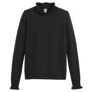 Pull col montant, laine et cachemire recyclés