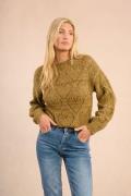 Pull ajouré à motif cœur