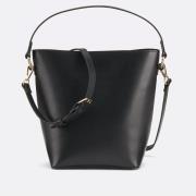 Sac seau en cuir lisse