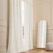 Rideau lin lavé doublé, à œillets, Private