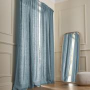 Rideau lin lavé finition ruflette, Private