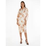 Robe portefeuille manches longues