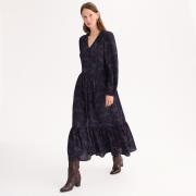 Robe évasée, imprimé floral, longue