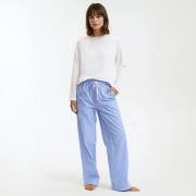 Pantalon de pyjama rayé, en pur coton