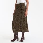 Jupe évasée, imprimé floral, longue