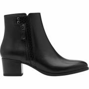Bottines zippées en cuir